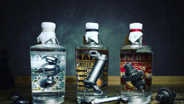 Would you drink alcohol that's been mixed with motorcycle parts?